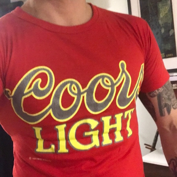 Vintage Coors light t-shirt. Unusual colour - Picture 3 of 5